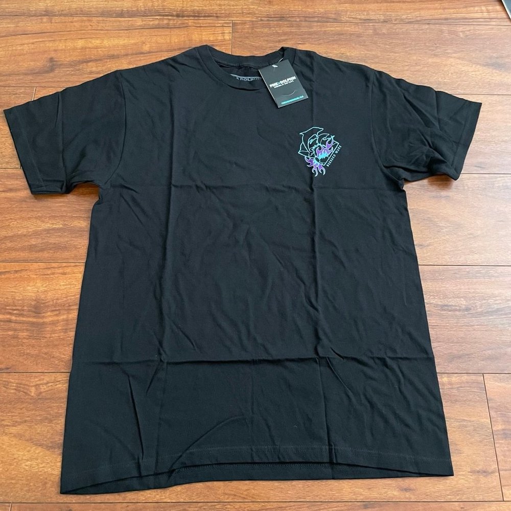 NWT PINK DOLPHIN BLACK BLESSED WAVE TEE SZ MEDIUM M - Picture 2 of 6
